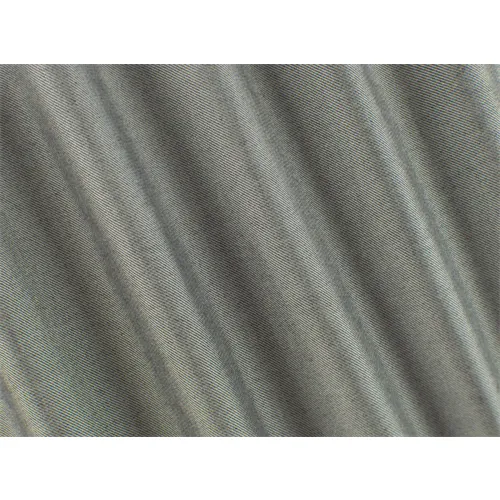 1 1/8 YD PC-Heathered Grey Wool/Poly Twill Fabric