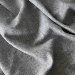 1 3/8 YD PC-Fog Gray/White Wool Blend Textured Twill Jacketing