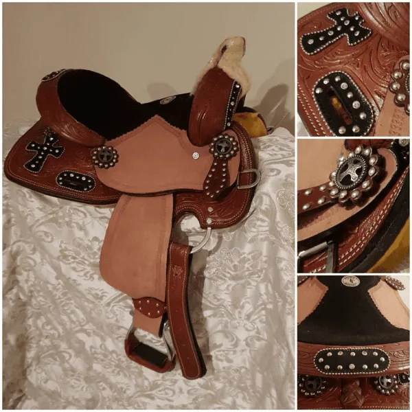 10", 12" Double T youth barrel style saddle