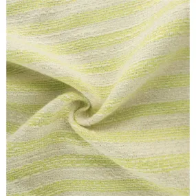 4 YD PC-Neon Green/White Sparkle Stripe Woven Fabric