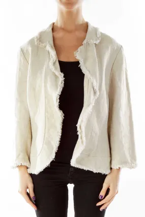 Beige Metallic Jacket