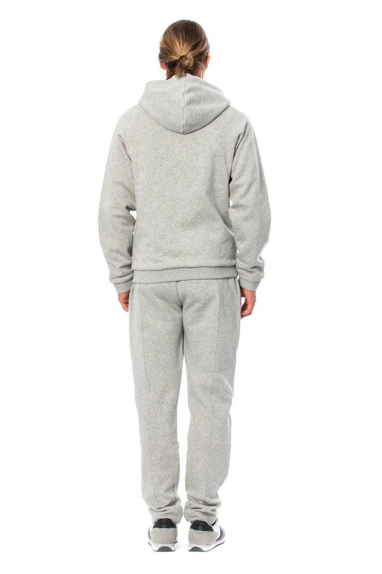 Billionaire Italian Couture Gray Cotton Hooded Sweatsuit