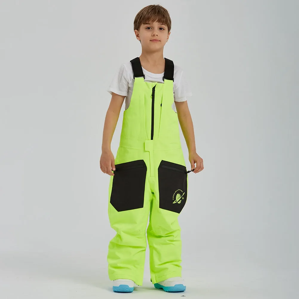 Boys Snow Jogger Bibs Pants Winter Insulated Outwear Trousers