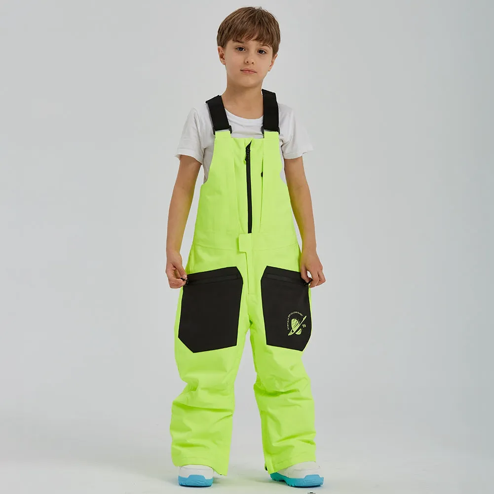 Boys Snow Jogger Bibs Pants Winter Insulated Outwear Trousers