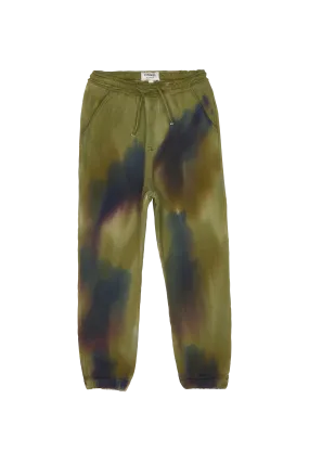 CONOR Dark Olive Tie and Dye - Loose Fit Sweatpants