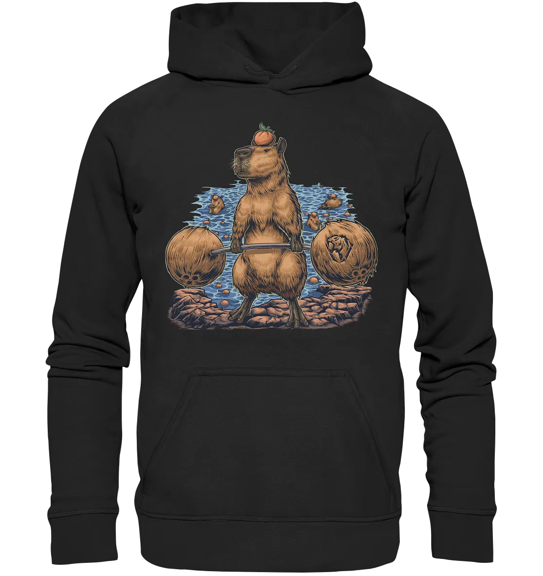 Deadlifting Capybara Hoodie (EU)