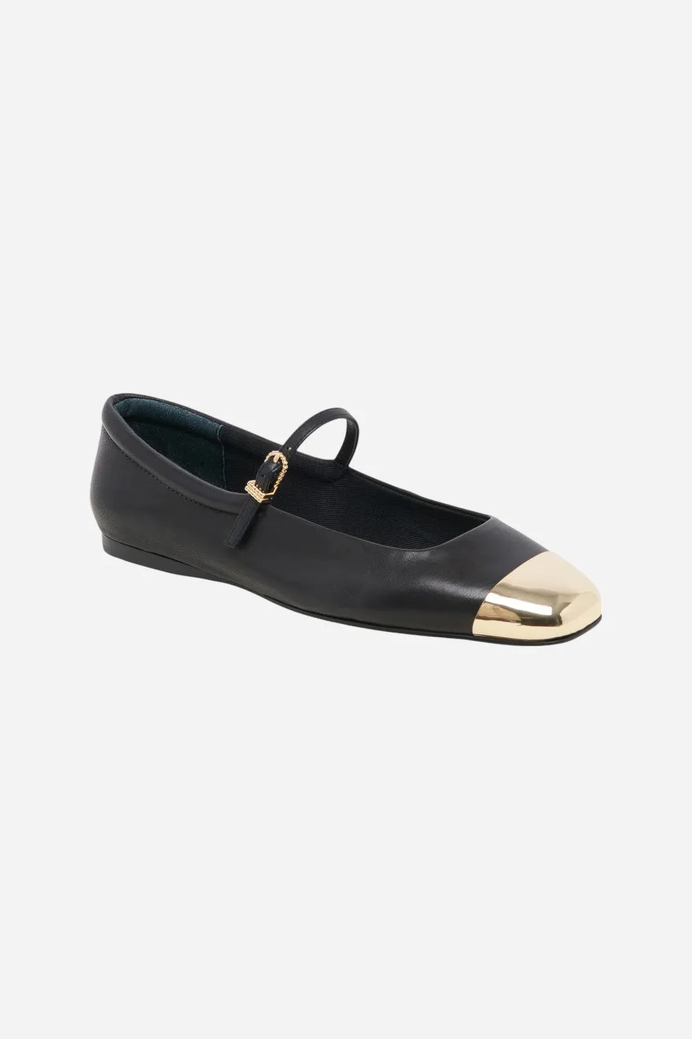 Dolce Vita Reyes Toe Cap in Black Leather