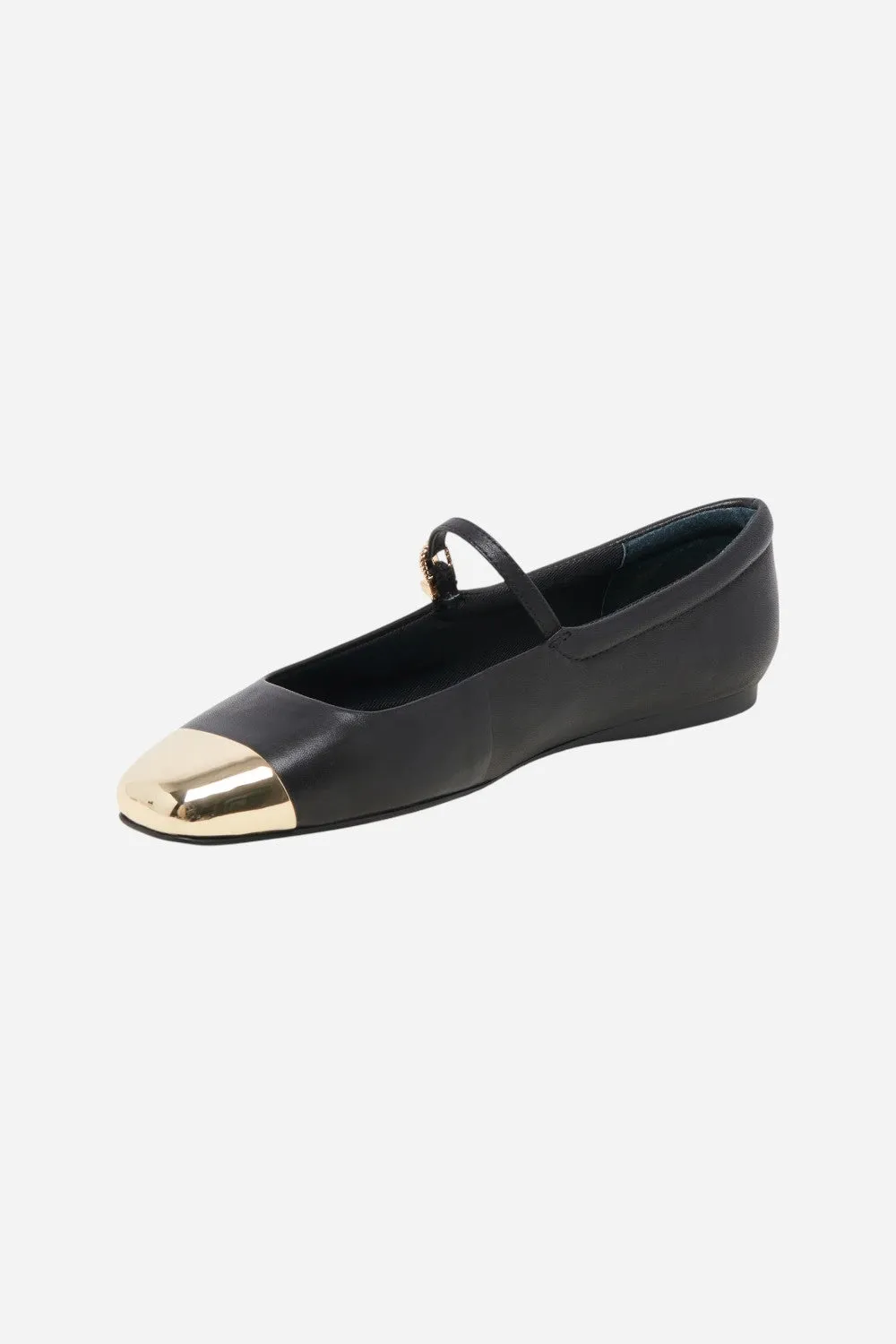 Dolce Vita Reyes Toe Cap in Black Leather