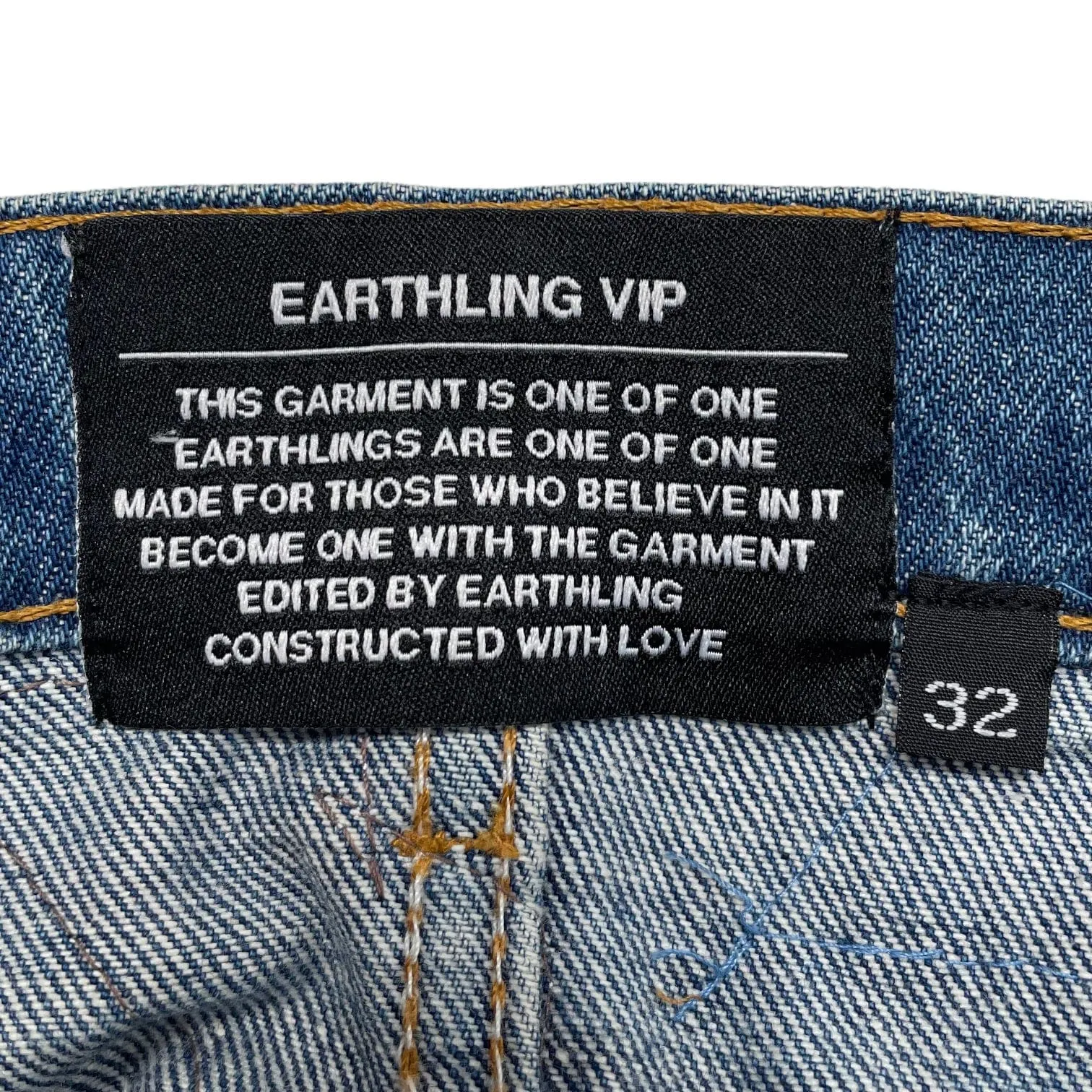 Earthling VIP Poetic Lust Jeans Blue Lust Orange White