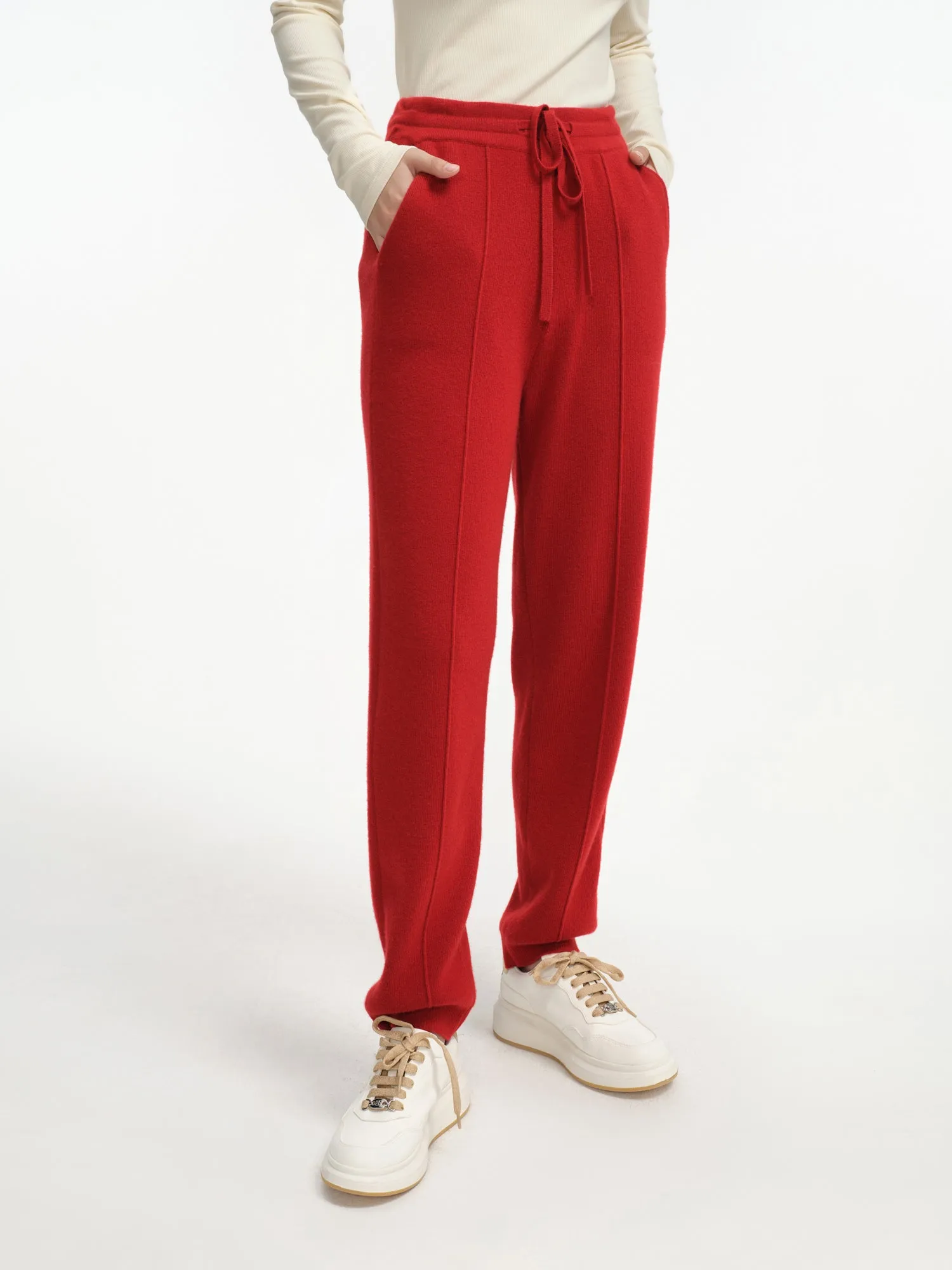 EP YAYING Cashmere Jogger Pants