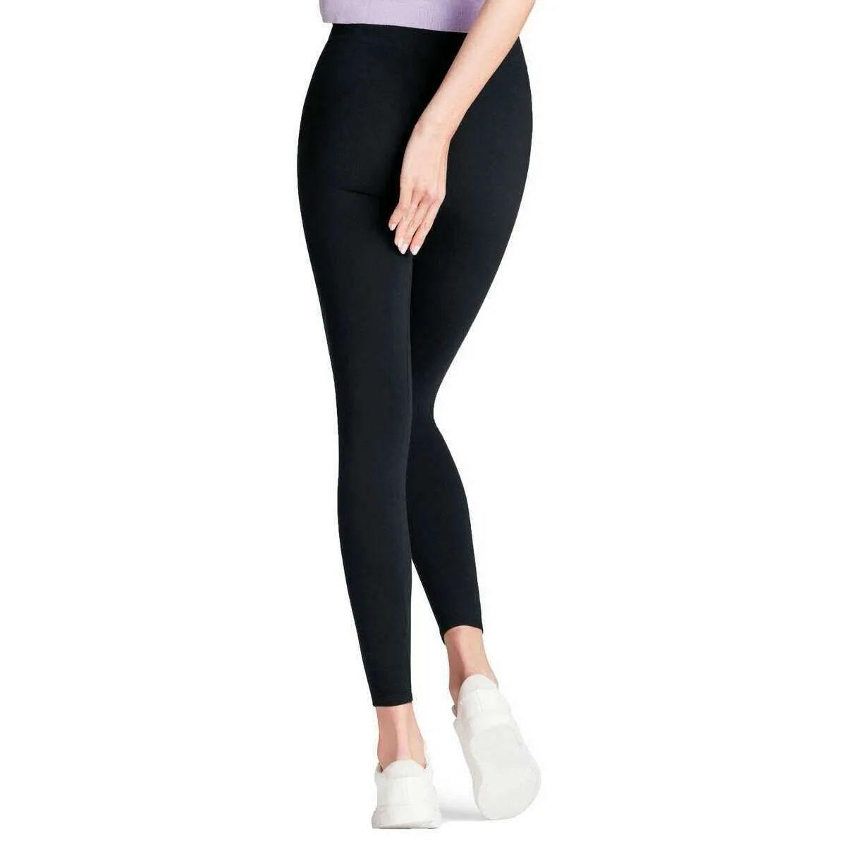 Falke Cotton Seamless Leggings - Marine Blue