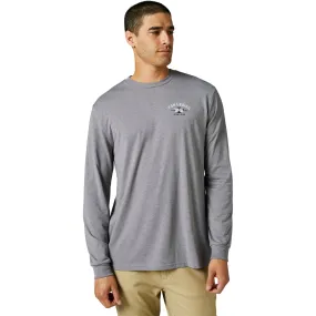 Fox Racing  Mens Heather Graphite At Bay Tech Tee T-Shirt Long Sleeve TruDri