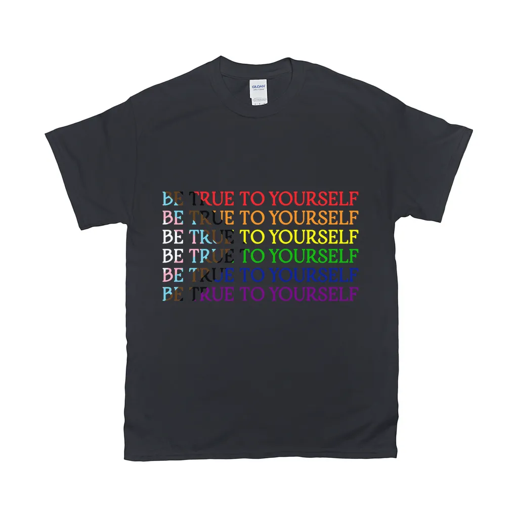 Funky Text Orientation Relaxed Fit T-Shirts  | Gildan