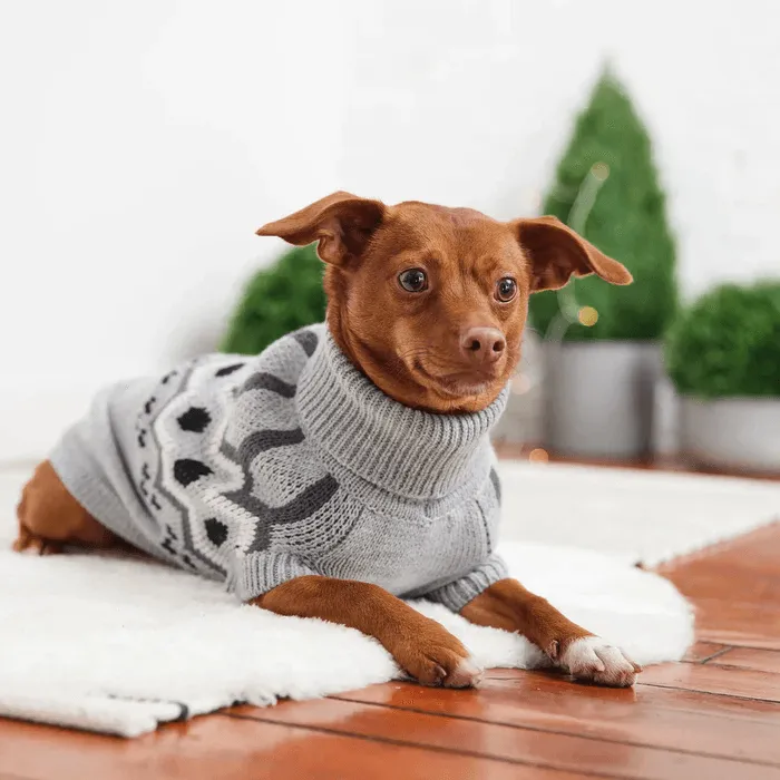 GF Pet Heritage Sweater Grey For Dogs