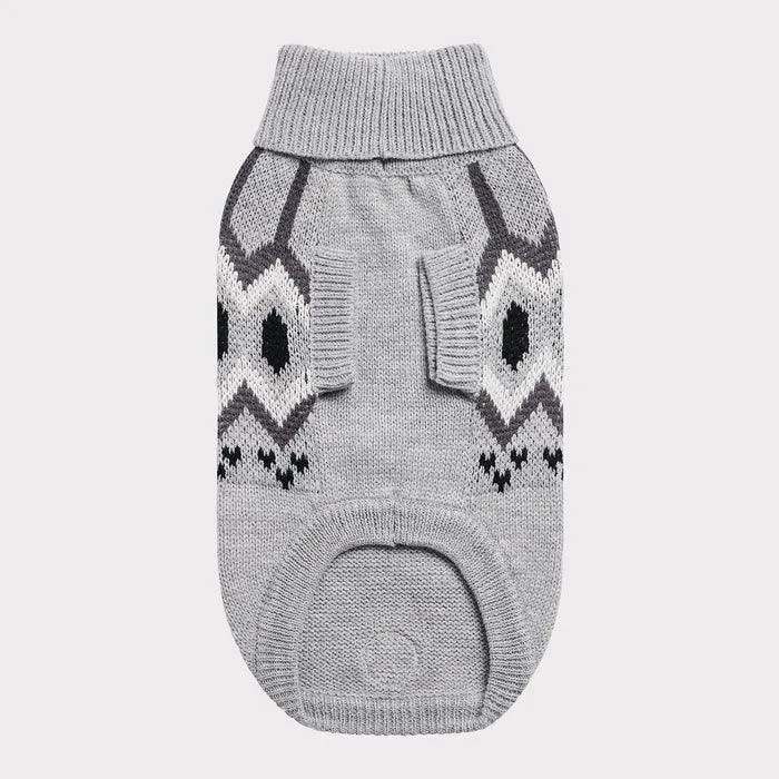 GF Pet Heritage Sweater Grey For Dogs