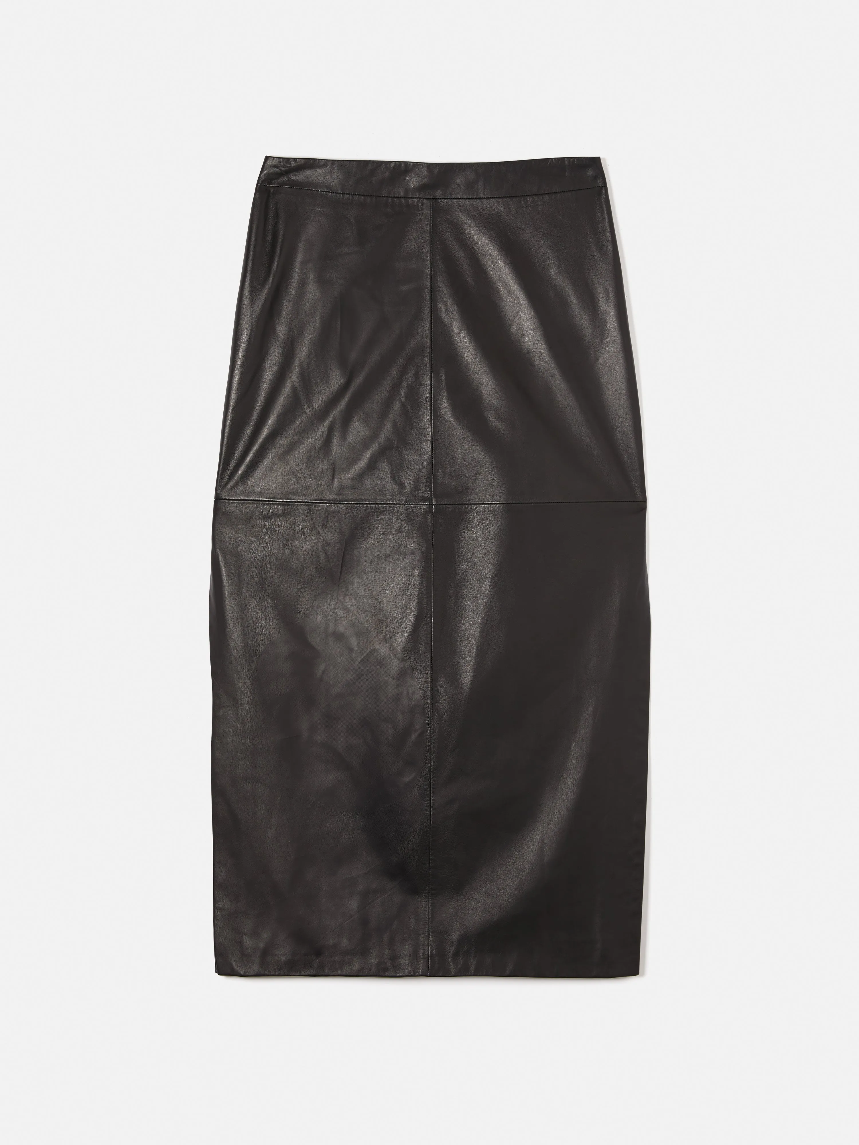 Leather Maxi Skirt | Black