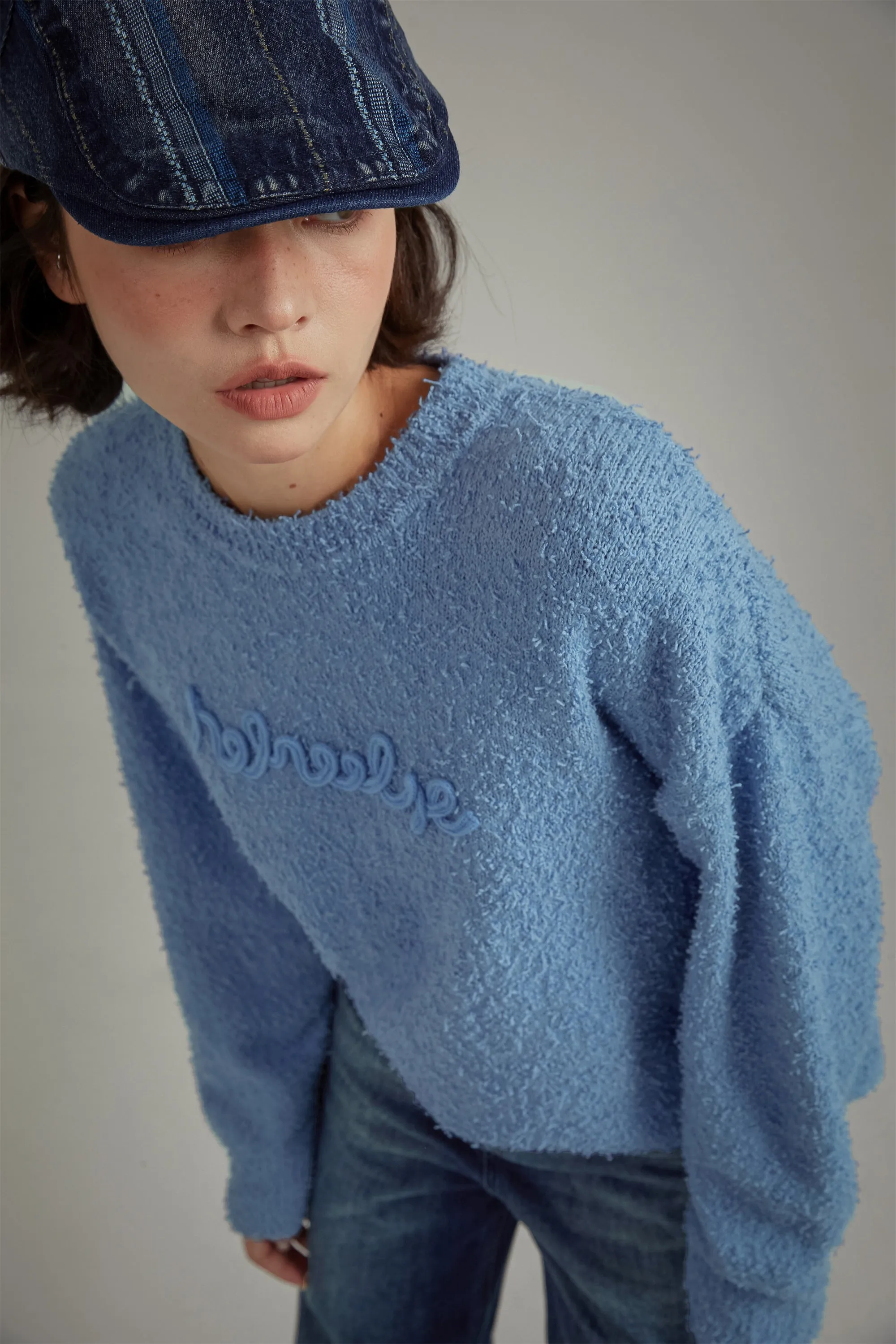 Logo Loose Fit Knit Sweater