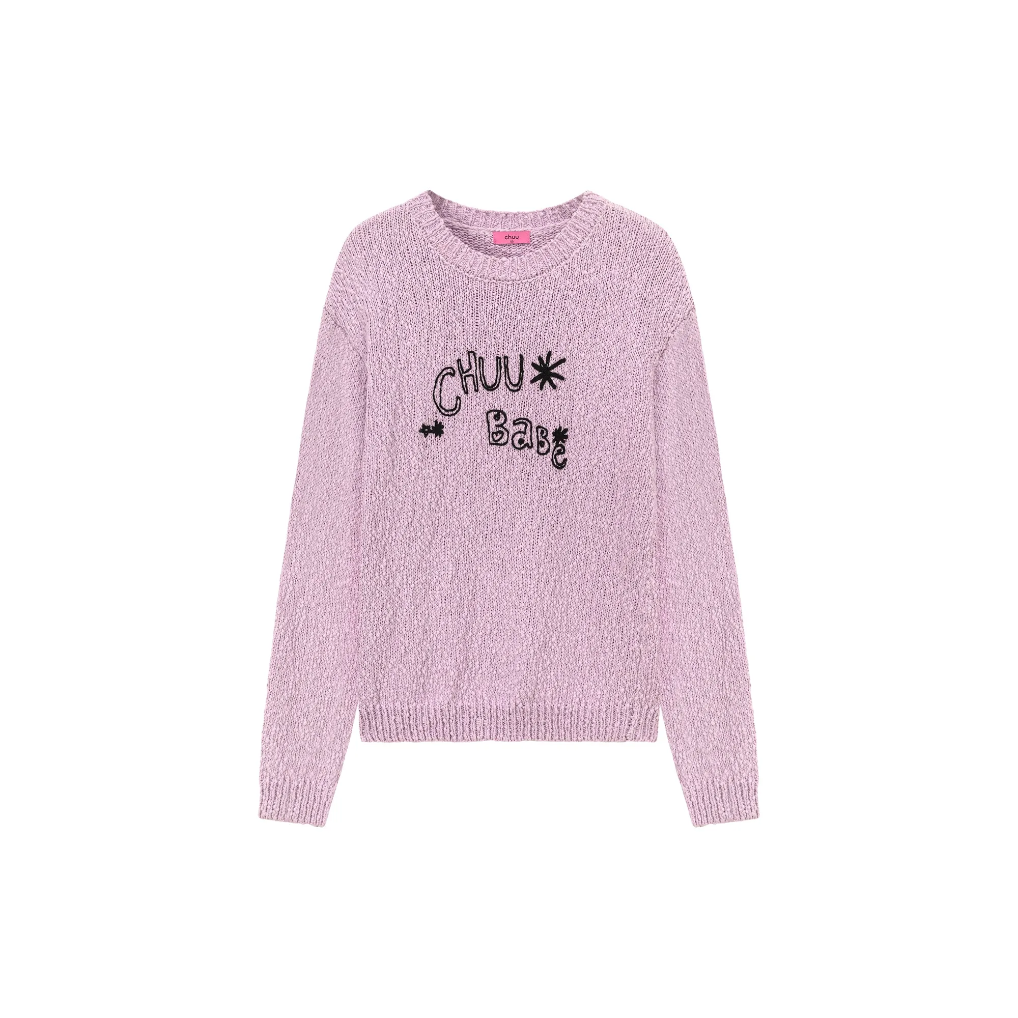 Macaron Color Logo Knit Sweater