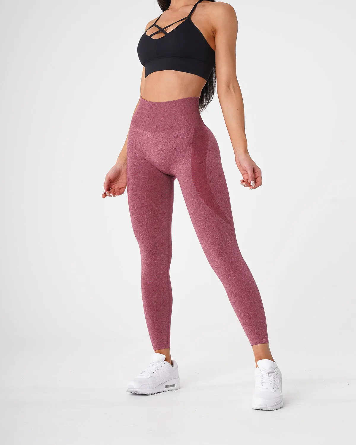 Maroon Contour Seamless Leggings