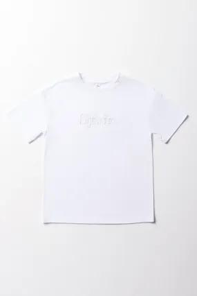 New York Oversized Short Sleeve T-Shirt White