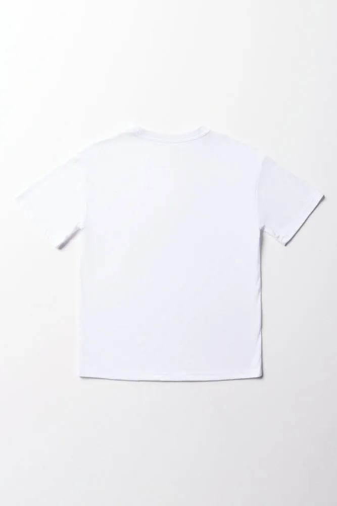 New York Oversized Short Sleeve T-Shirt White