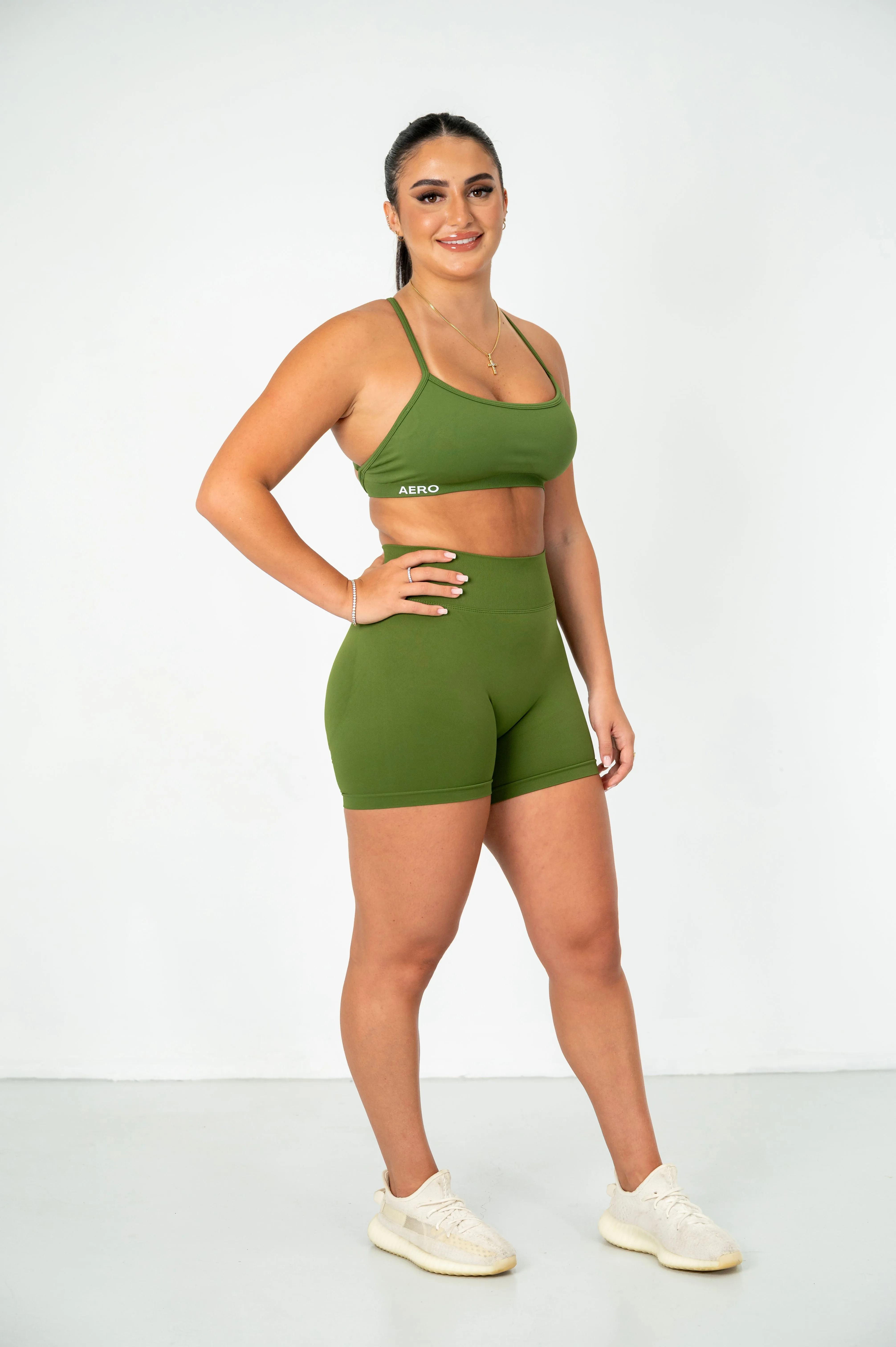 Olive Contour Shorts