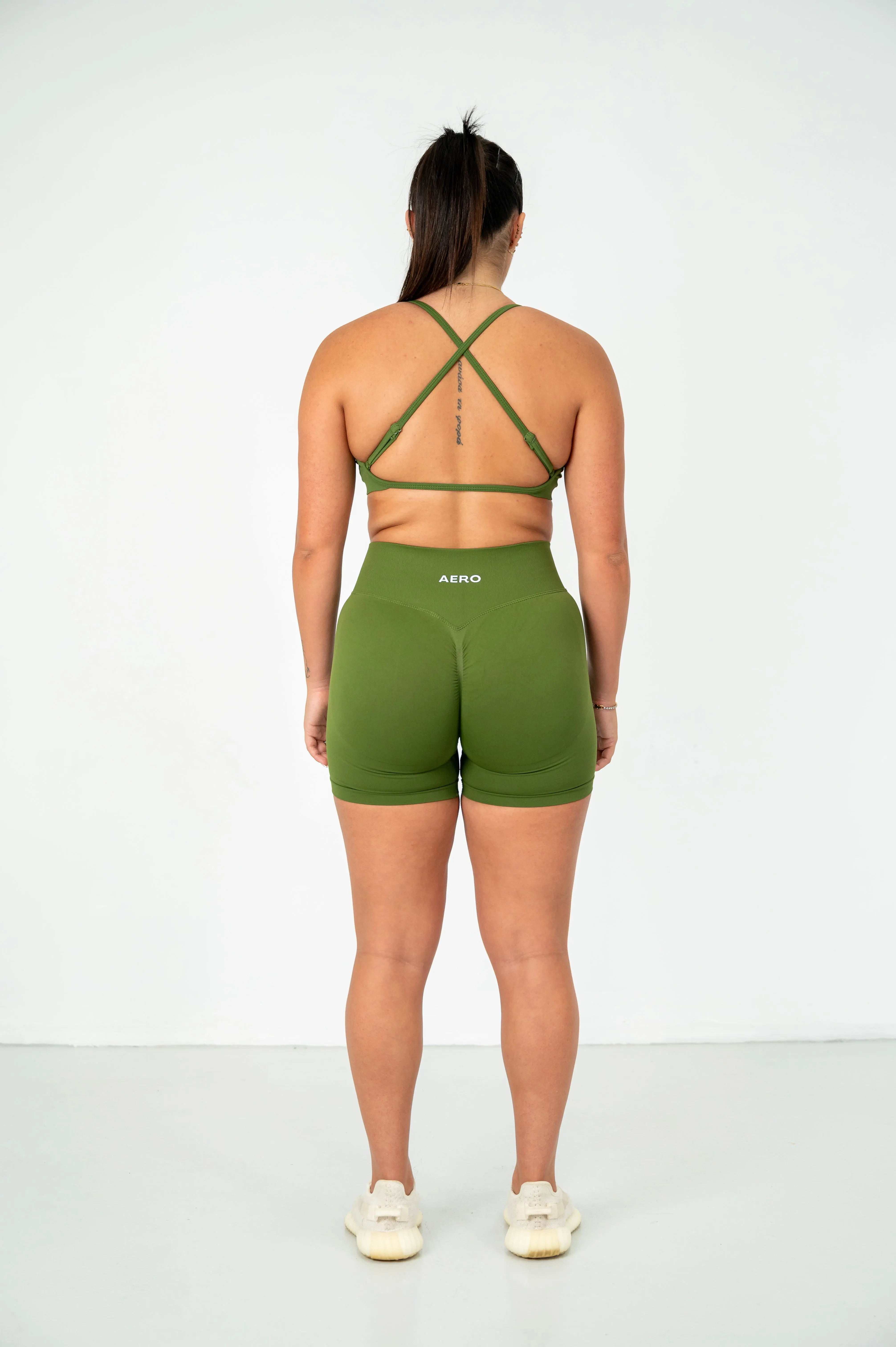 Olive Contour Shorts