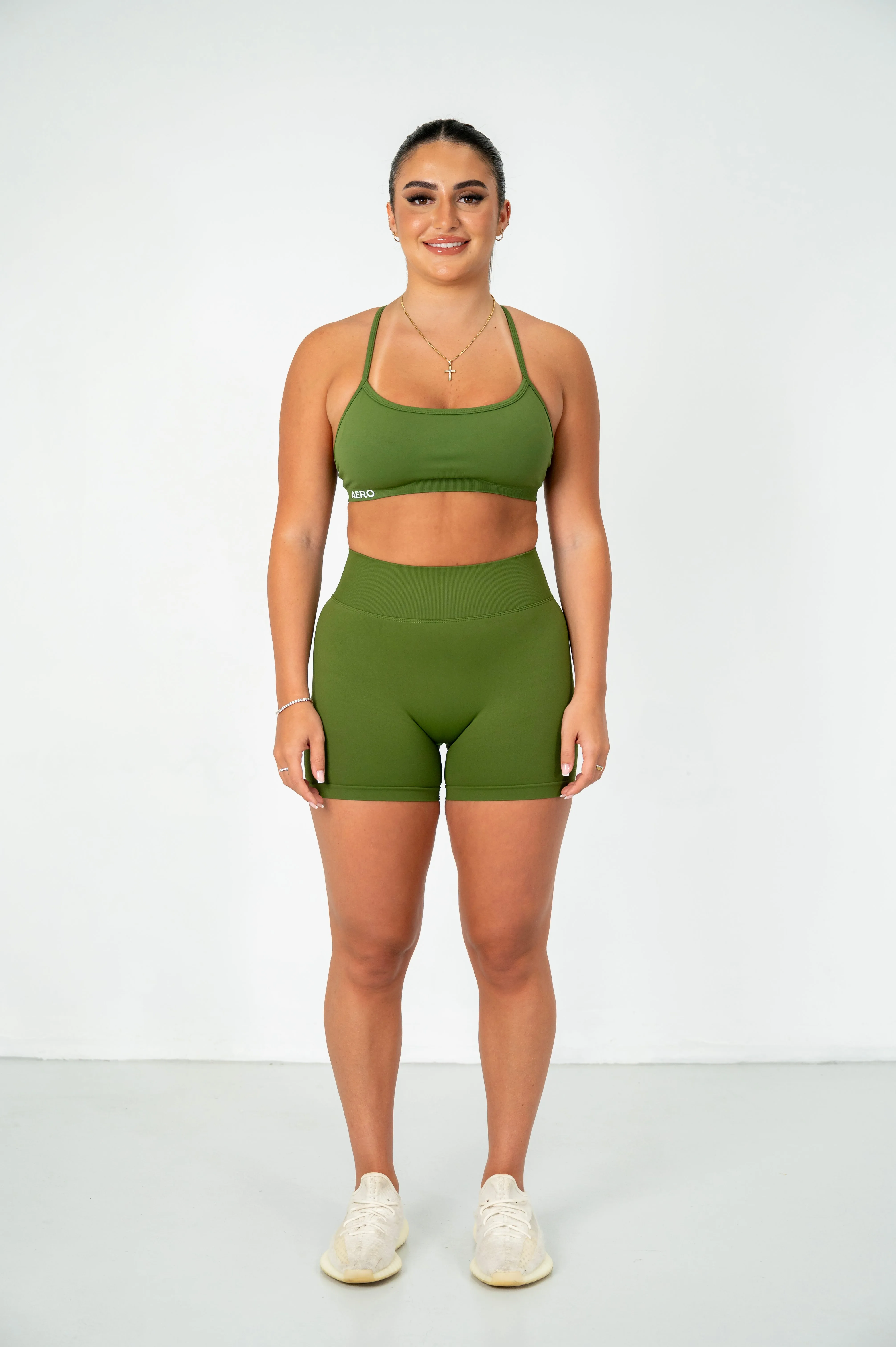 Olive Contour Shorts