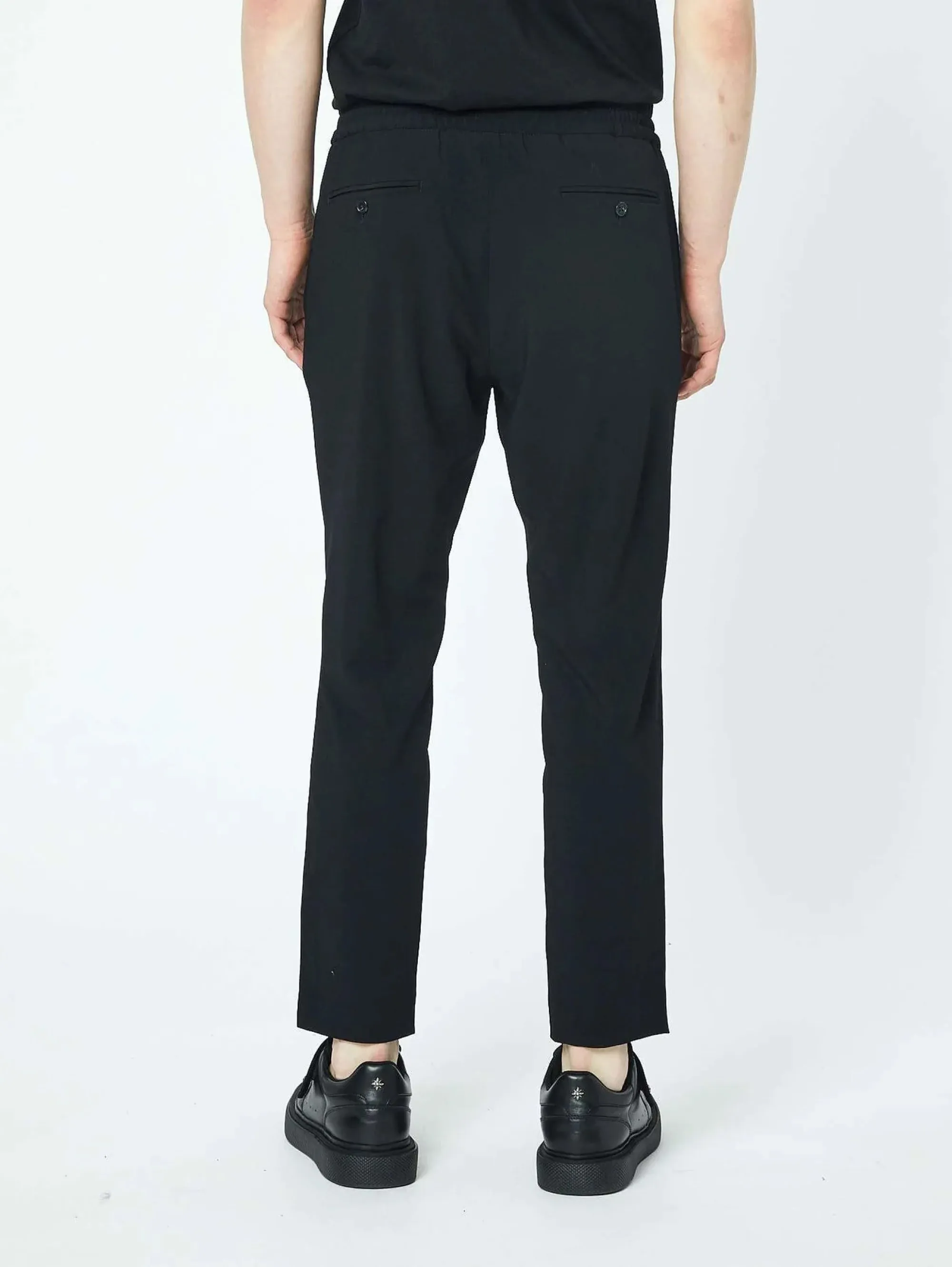 Pantaloni Jogger Cropped Nero