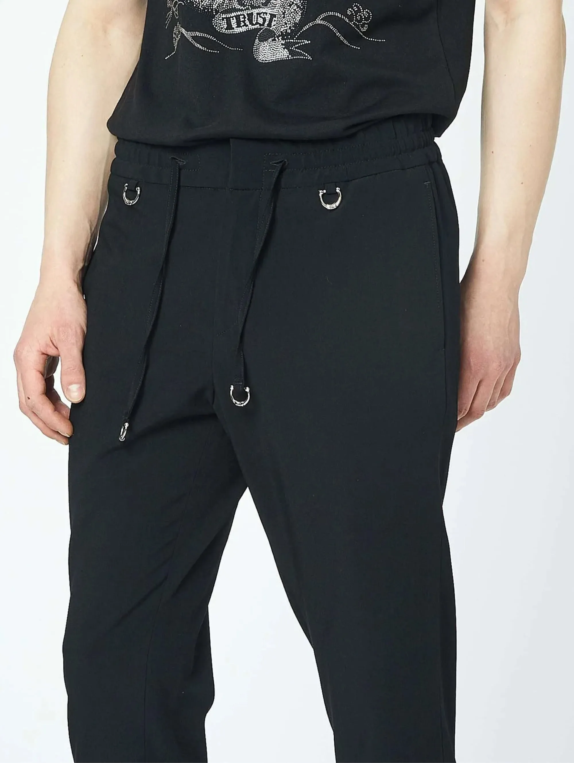 Pantaloni Jogger Cropped Nero