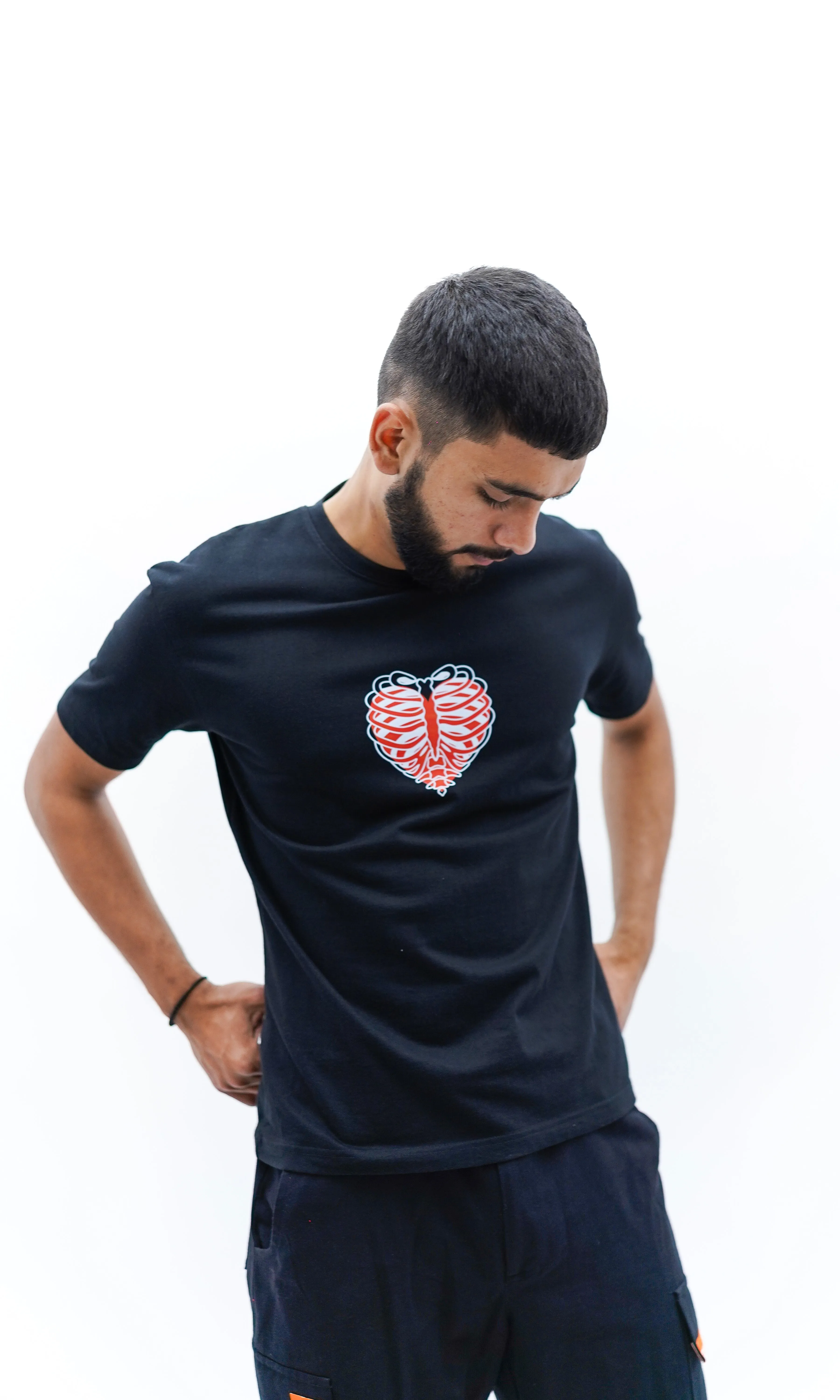 "True Love Reincarnate" Relaxed Black T-Shirt By DemonWear for Him