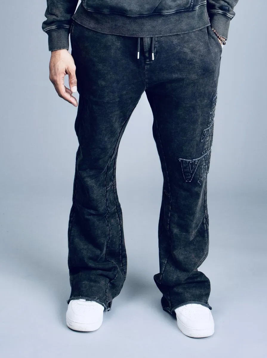 SI TU VEUX CORE FLARE JOGGER (WASHED BLACK)