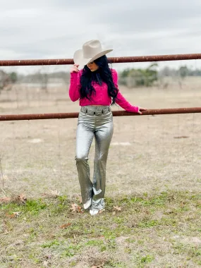 Silver metallic Lainey bottoms