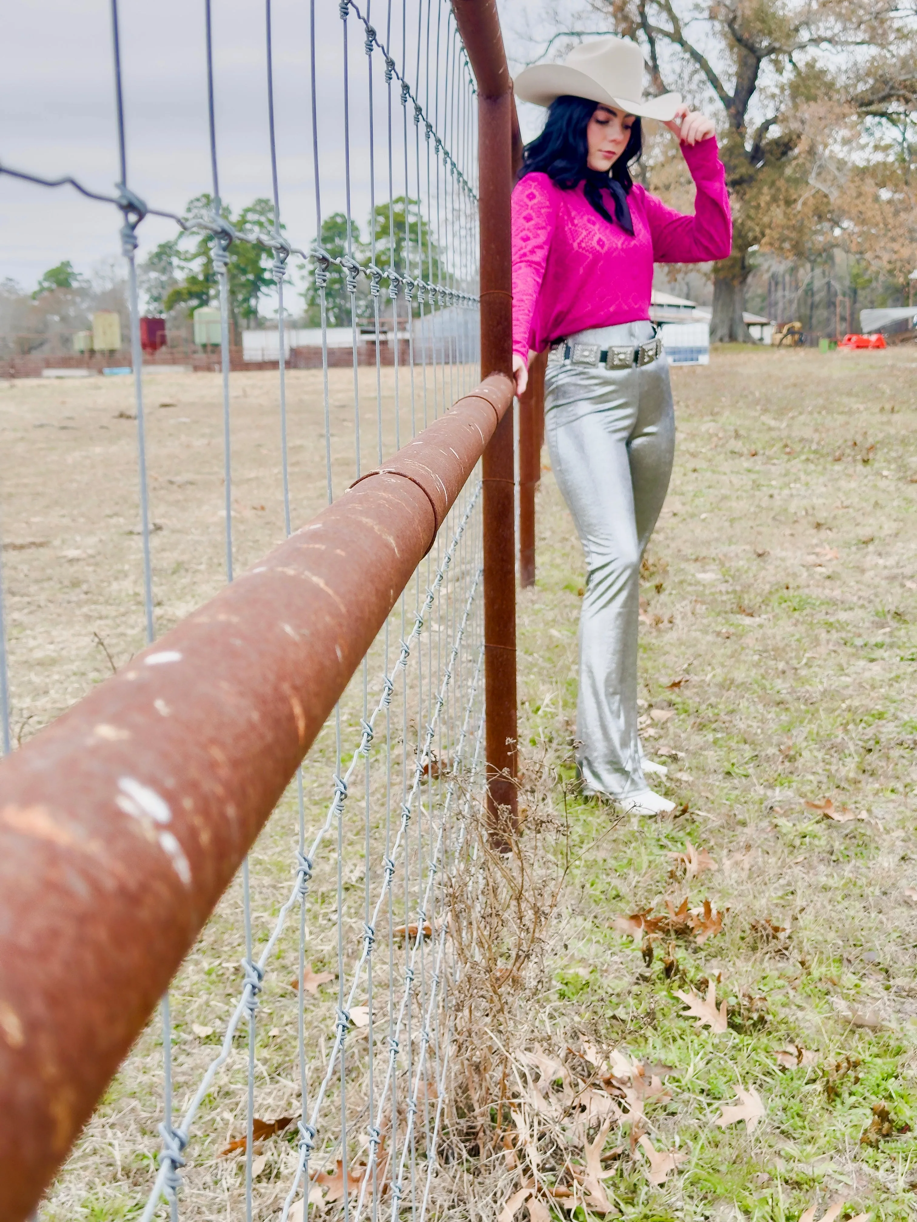 Silver metallic Lainey bottoms