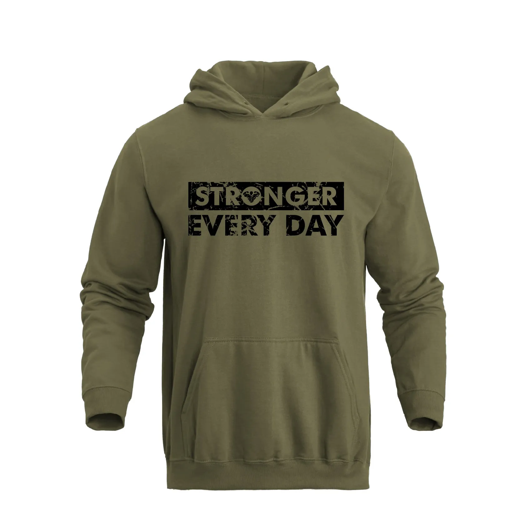 STRONGER EVERY DAY GRAPHIC POCKET HOODIE