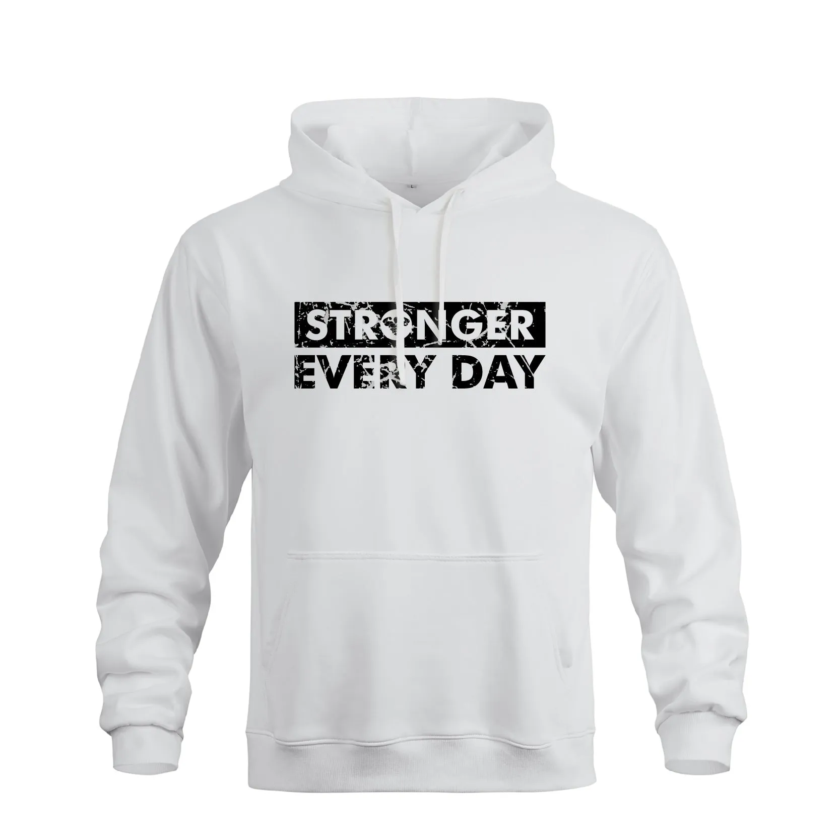 STRONGER EVERY DAY GRAPHIC POCKET HOODIE