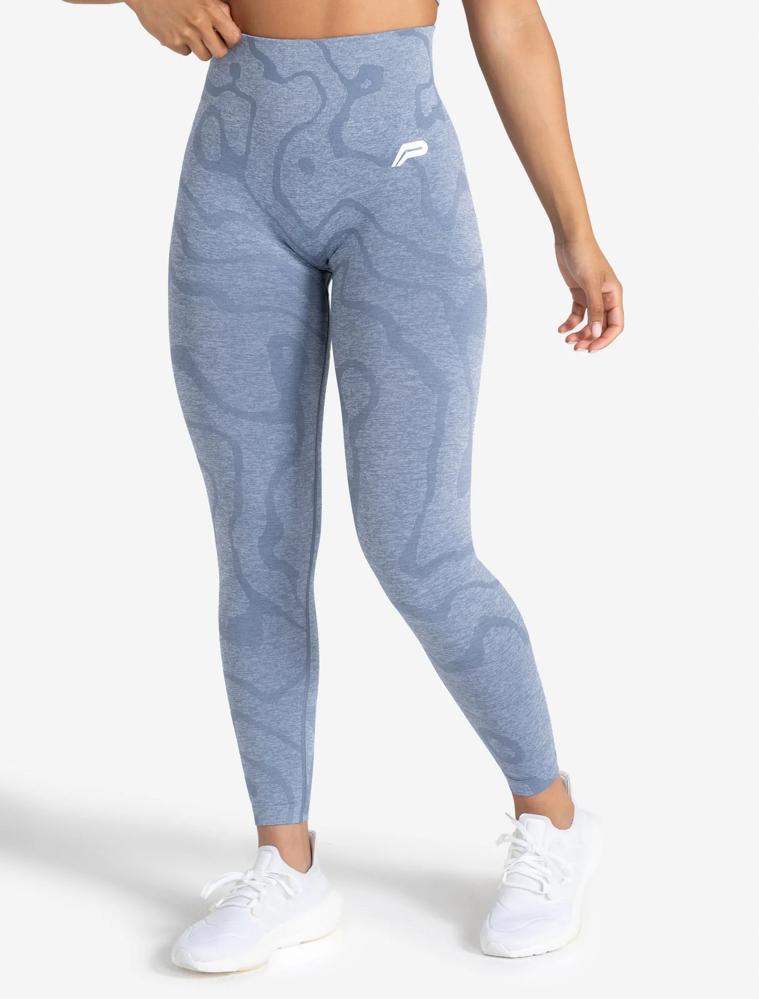 Sustainable Seamless Leggings - Blue