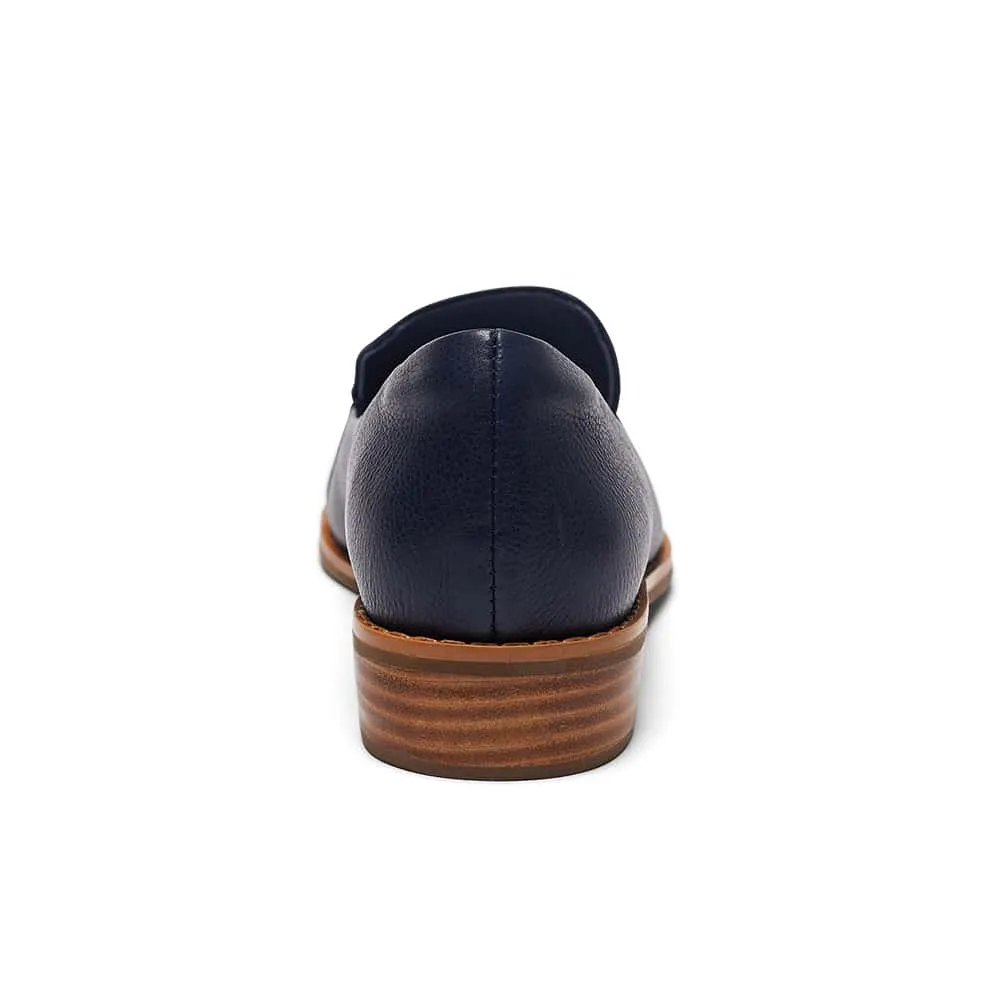 Tara Loafer in Navy Leather