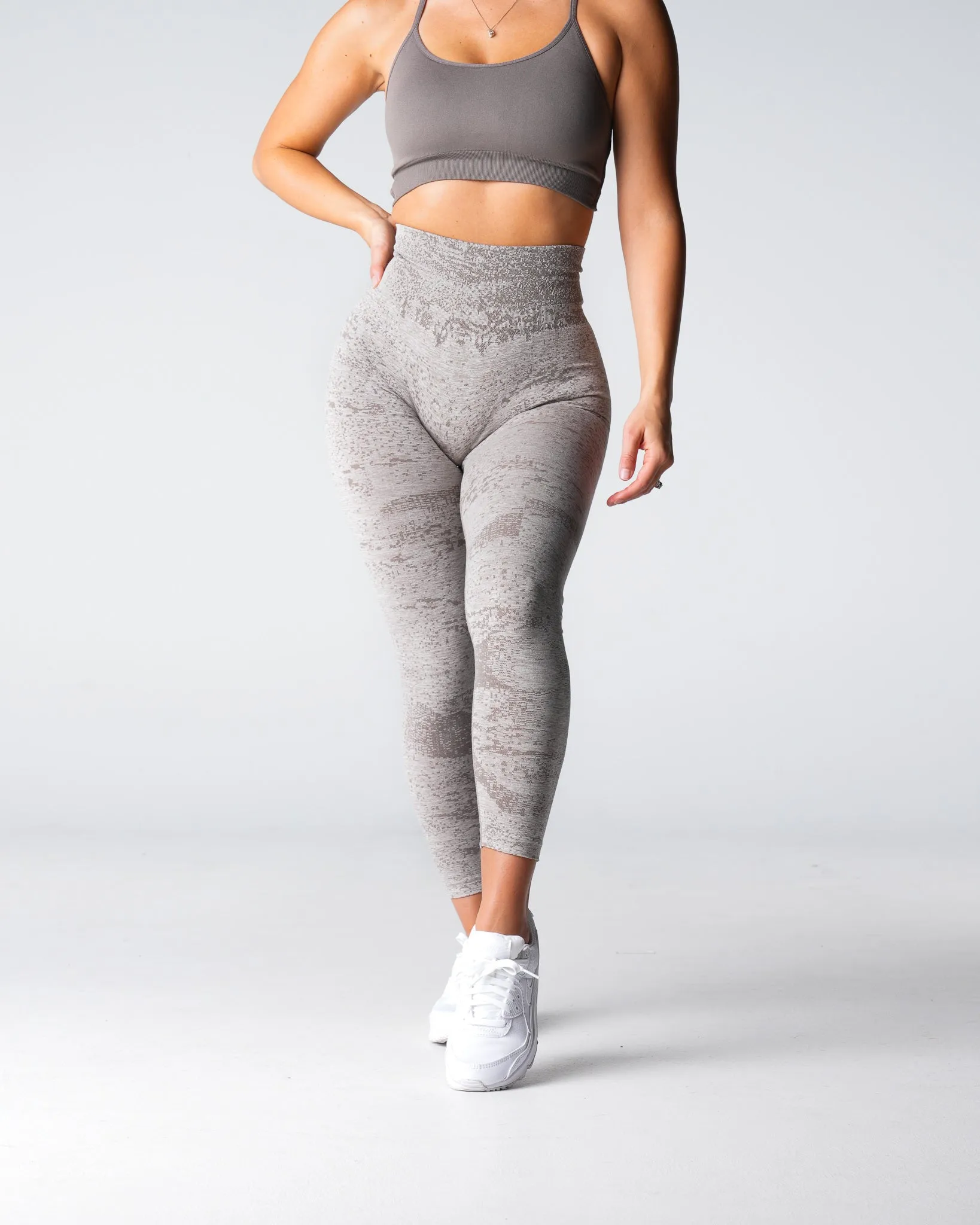 Taupe Digital Seamless Leggings