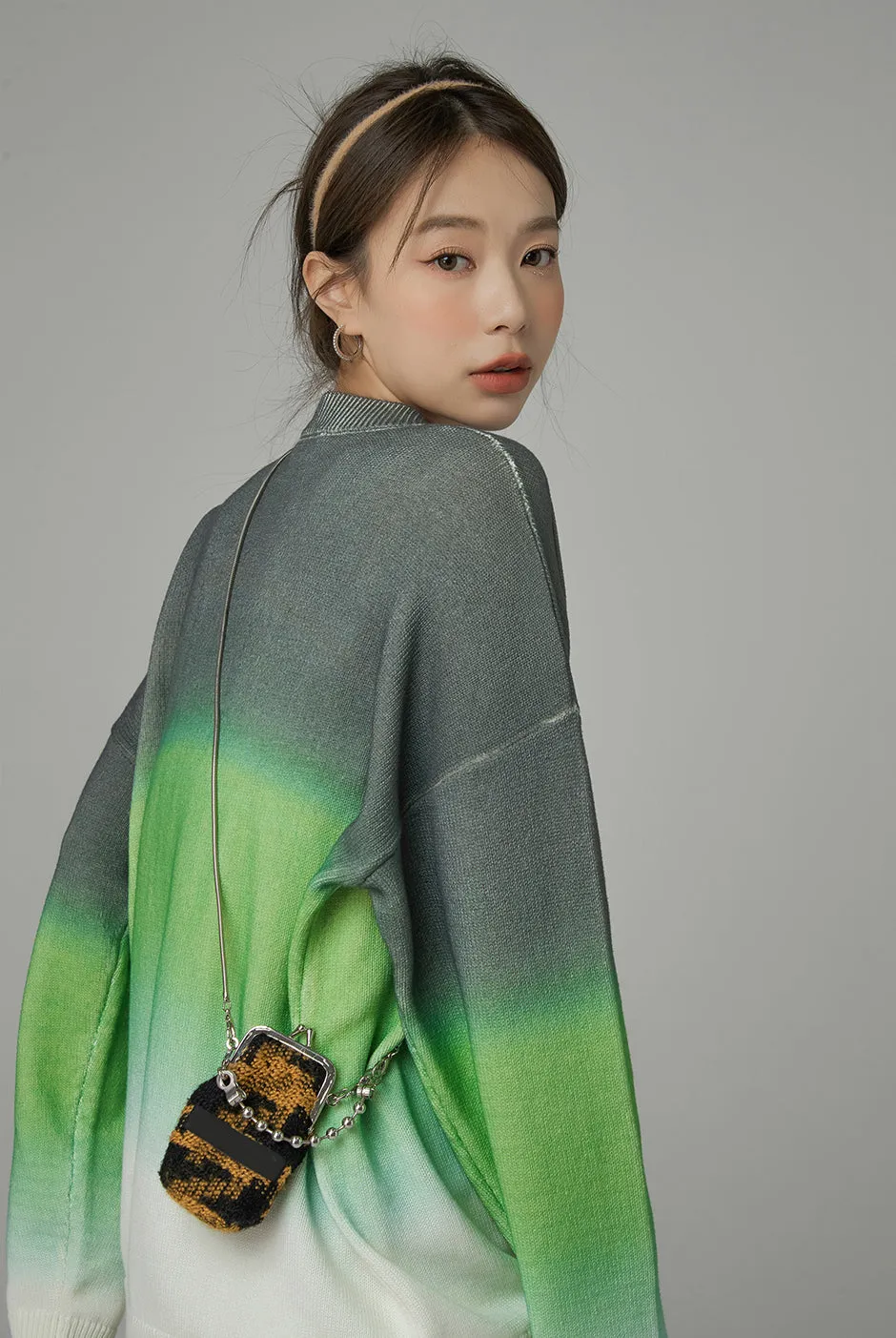 The Frist Taste Tie And Dye Knit Sweater