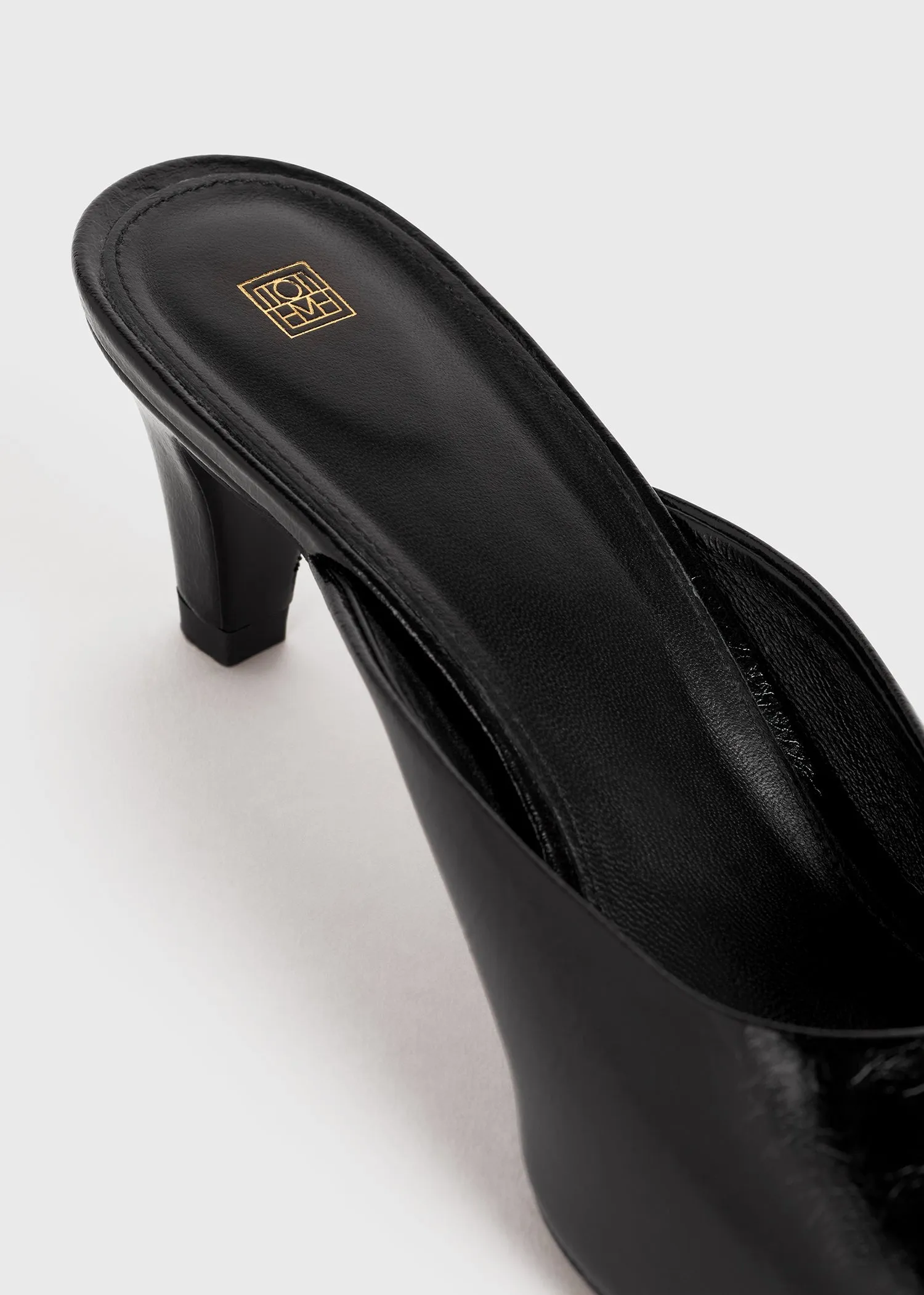 The Patent Leather Mule black