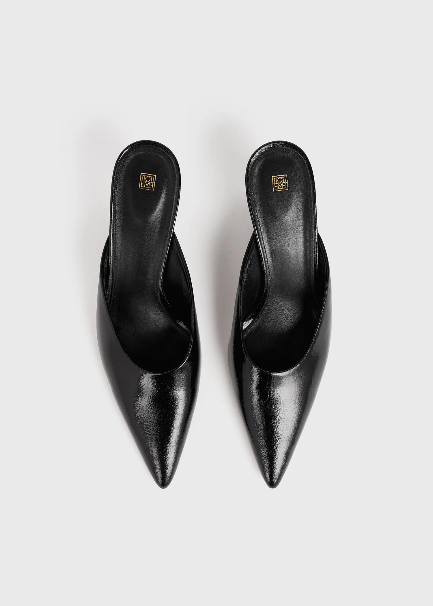 The Patent Leather Mule black