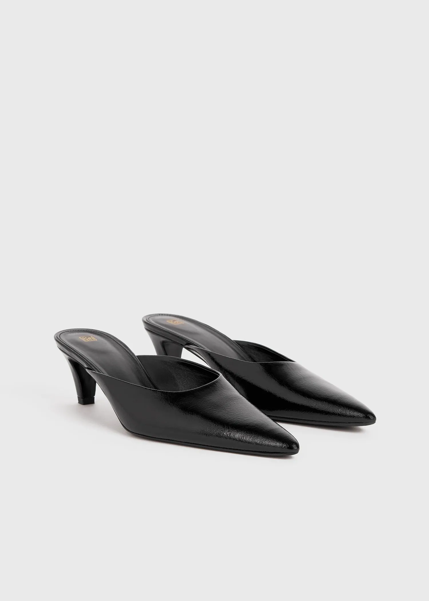 The Patent Leather Mule black