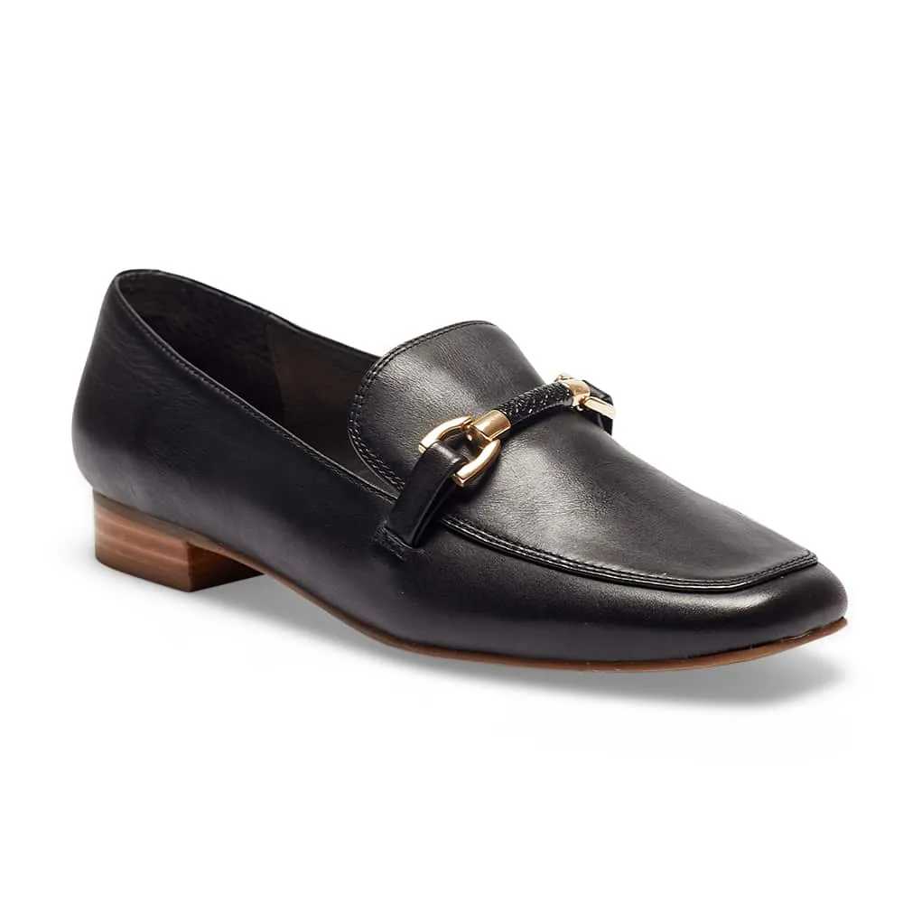 Upton Loafer in Black Leather