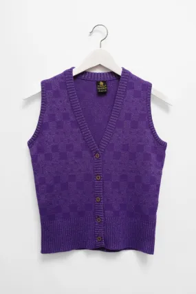 VINTAGE 1950 PURPLE KNIT VEST