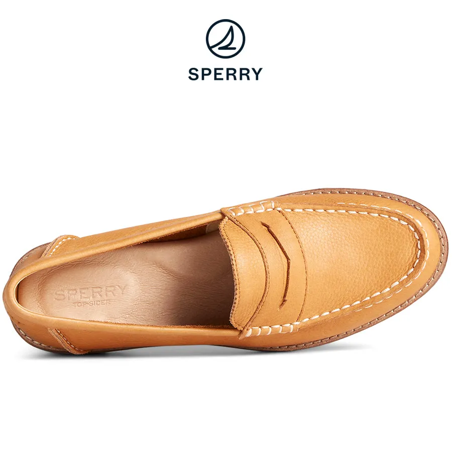 Women's Seaport Penny Leather Loafer Tan (STS86930)